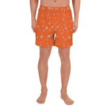 Atomic orange - Men's Athletic Long Shorts